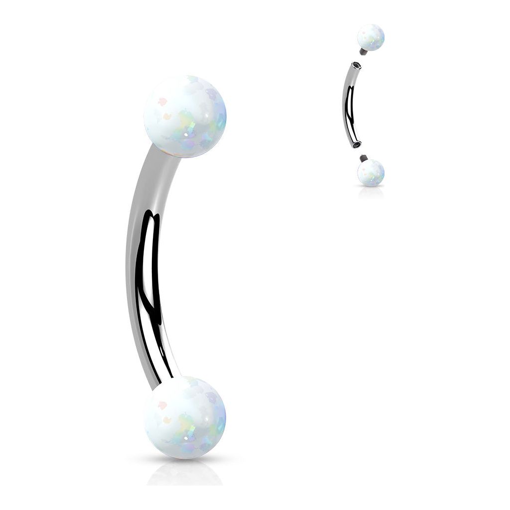 Curved Barbell | Opal Ball