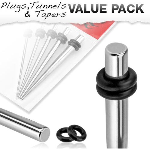 Pack of Surgical Steel | Taper Kit w/ O-Rings