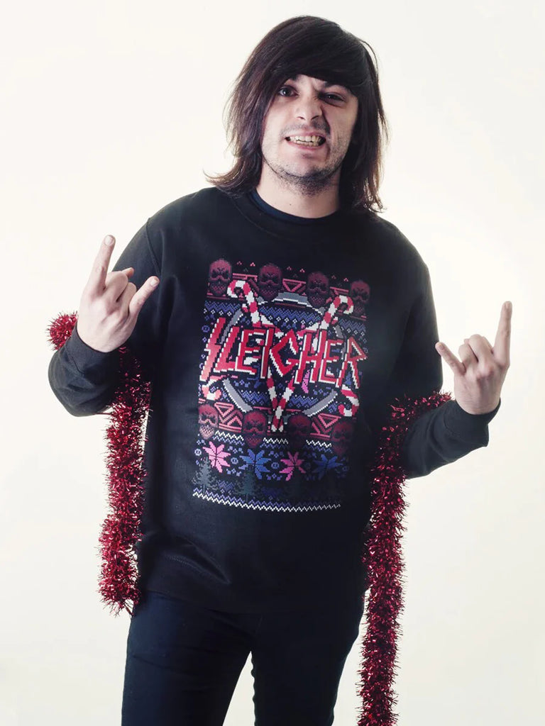 Sleigher | Christmas Jumper {Black - XL}