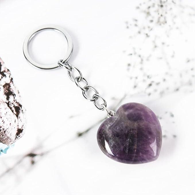 Amethyst Heart | Keychain