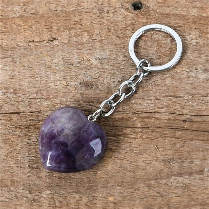 Amethyst Heart | Keychain