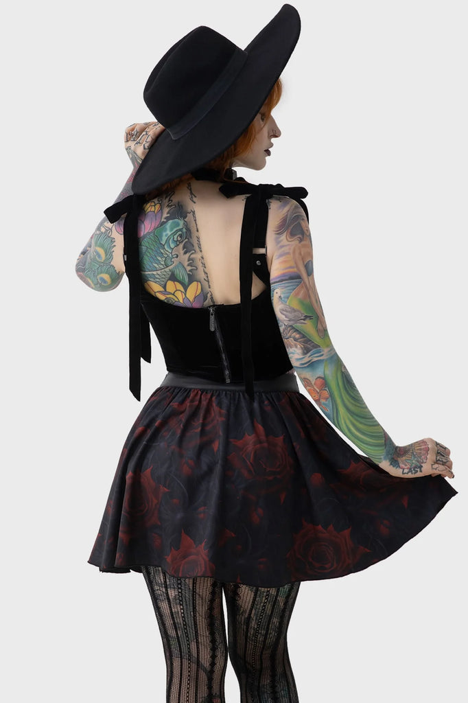 Blood Rose Skirt | Killstar {XL}