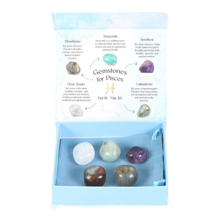 PISCES CRYSTAL TUMBLESTONE SET