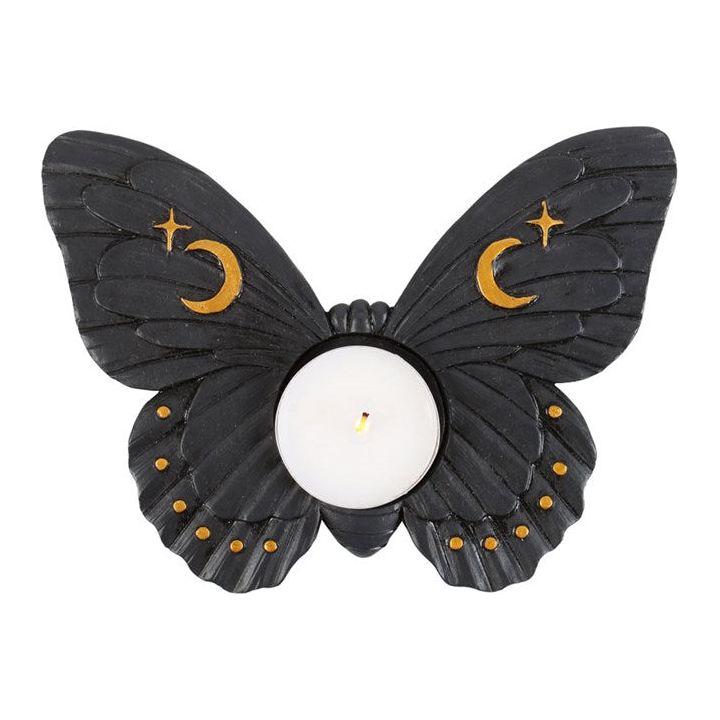 Black Moth Tealight | Candle Holder