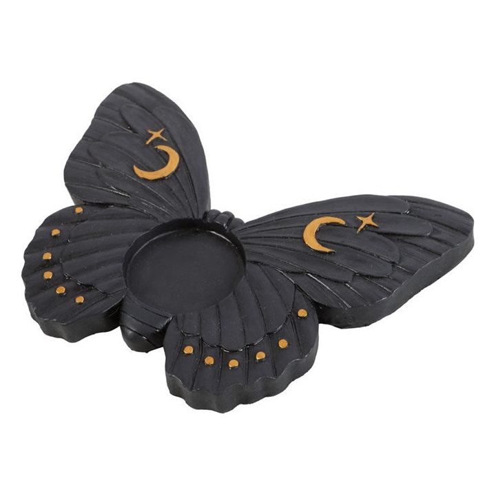 Black Moth Tealight | Candle Holder