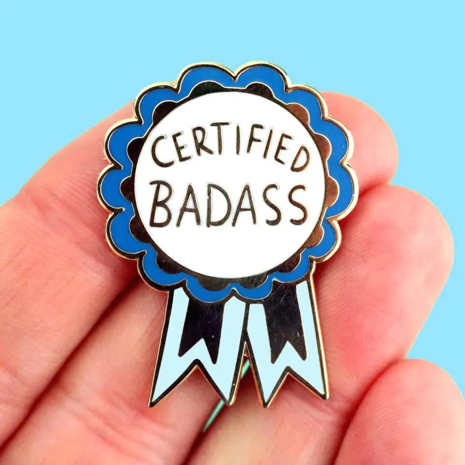 Certified Badass Lapel Pin | Jubly Umph