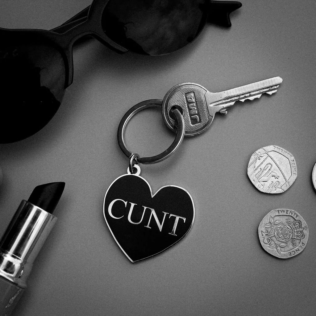 Cunt Black Heart | Keyring