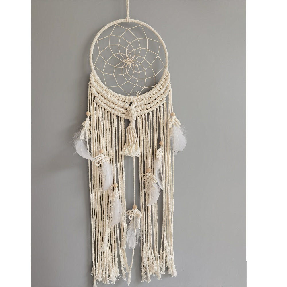 White Macrame Dreamcatcher | 20cm