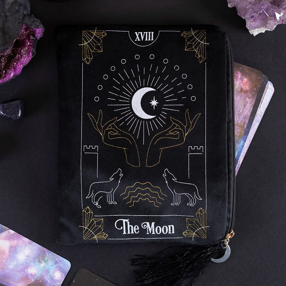 The Moon Tarot Card | Zippered Bag