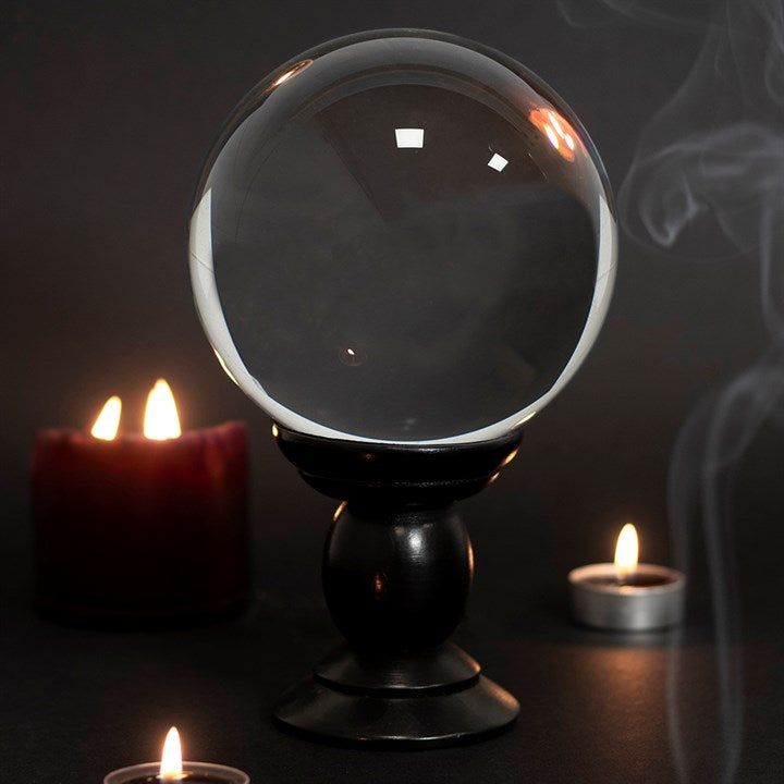 Crystal Ball On Stand | CLEAR 130mm