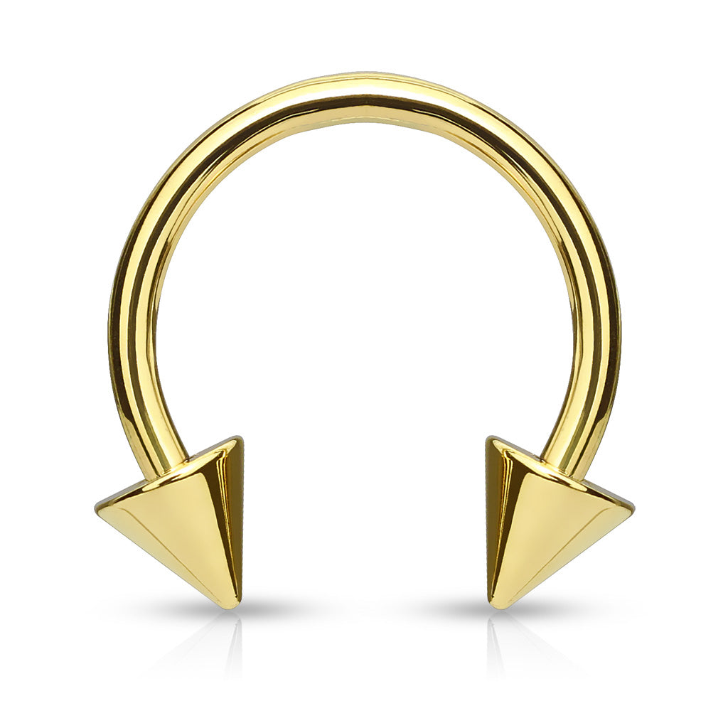 Gold | Circular Barbell {Spike}