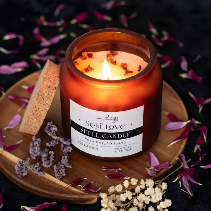 Rose Petal Infused | Self Love Spell Candle