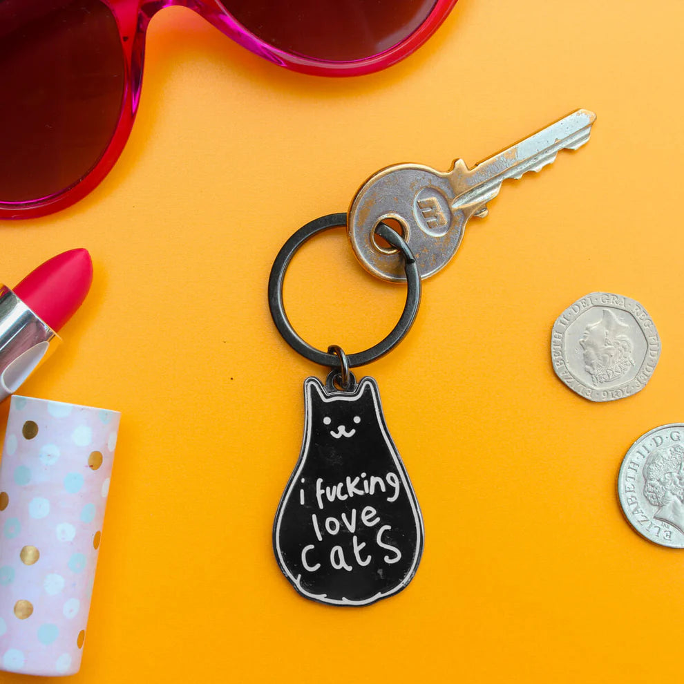 I Fucking Love Cats | Keyring