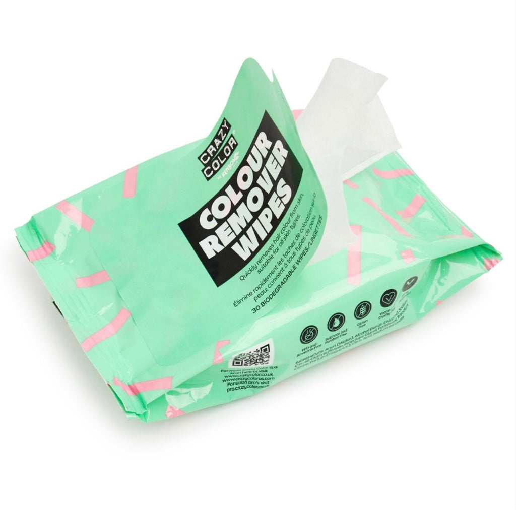 Colour Remover Wipes | Crazy Color {Pkt 30}