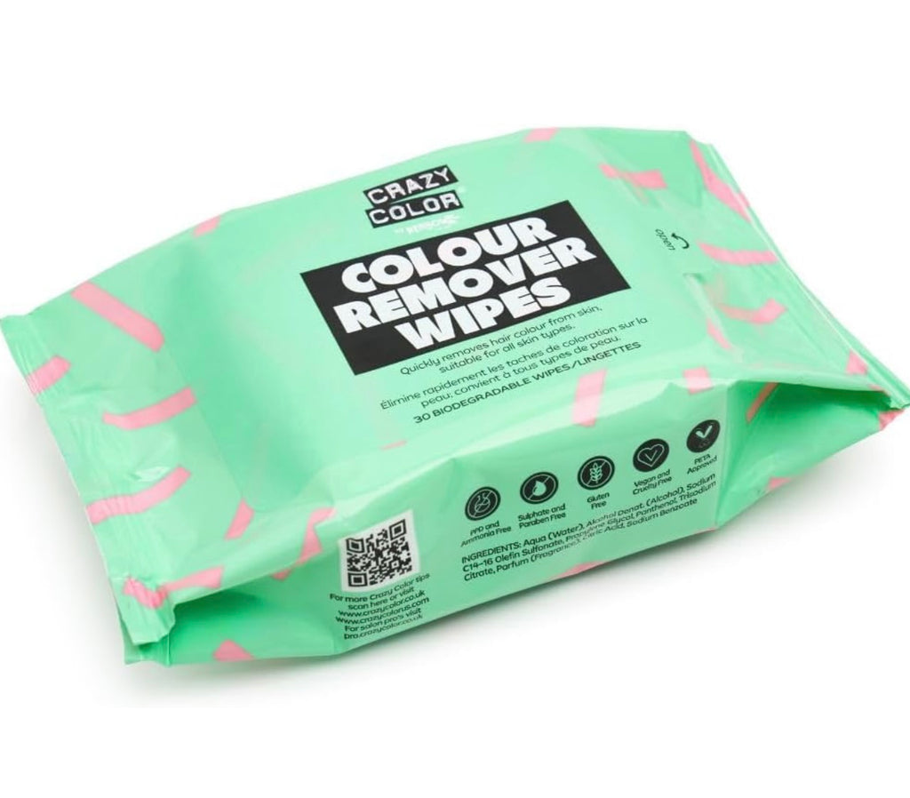 Colour Remover Wipes | Crazy Color {Pkt 30}