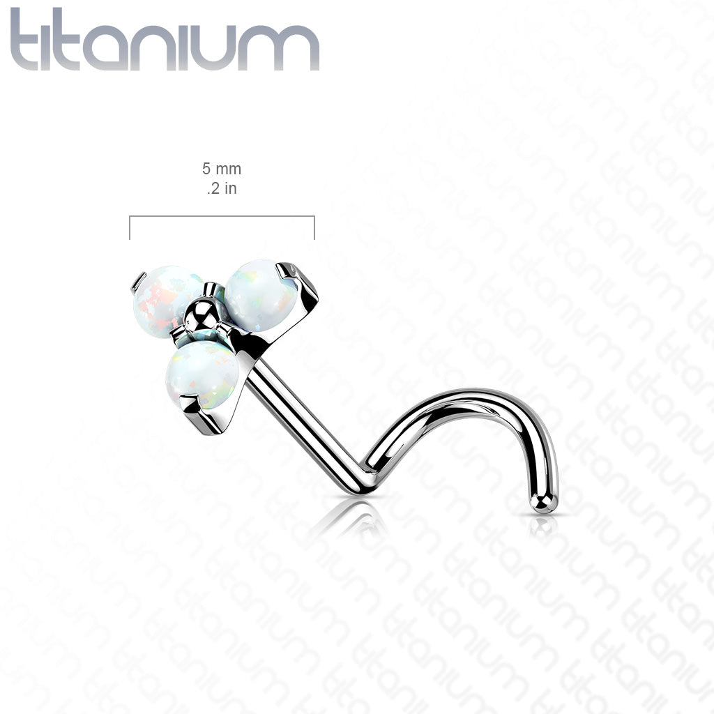 Titanium Threadless Push in Nose Screw | Trinity Top