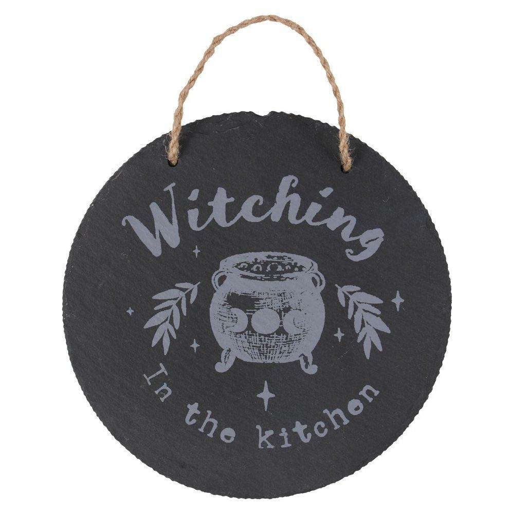 Witching In The Kitchen | SLATE HANGING SIGN