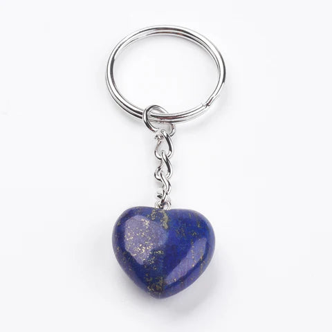 Lapis Lazuli Heart | Keychain 