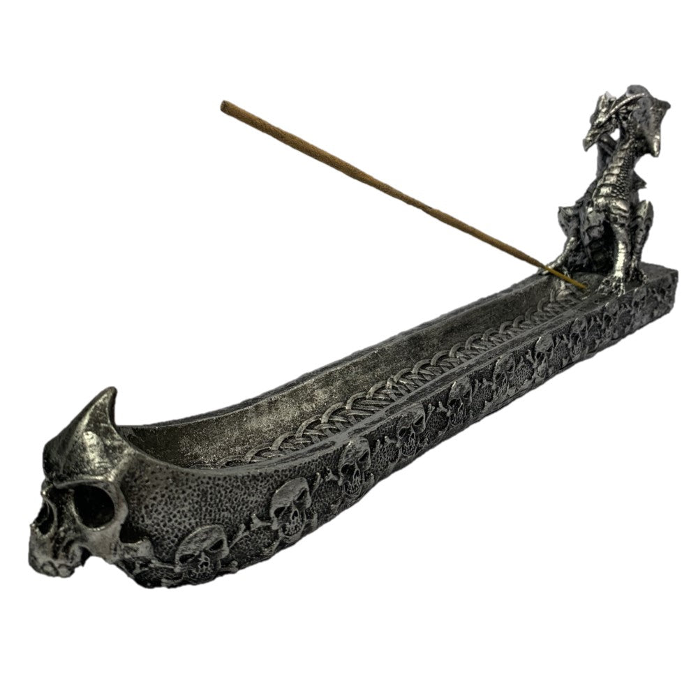 Black Dragon Skull | Incense Holder