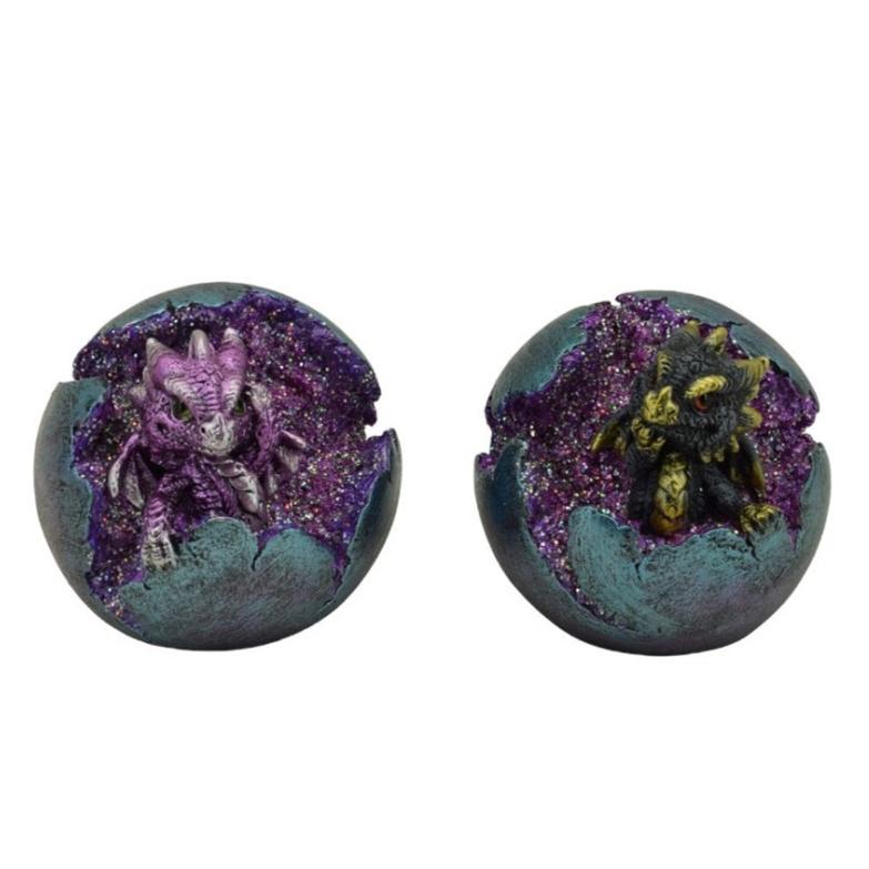 Dragon Geode Purple + Black | Set [2]