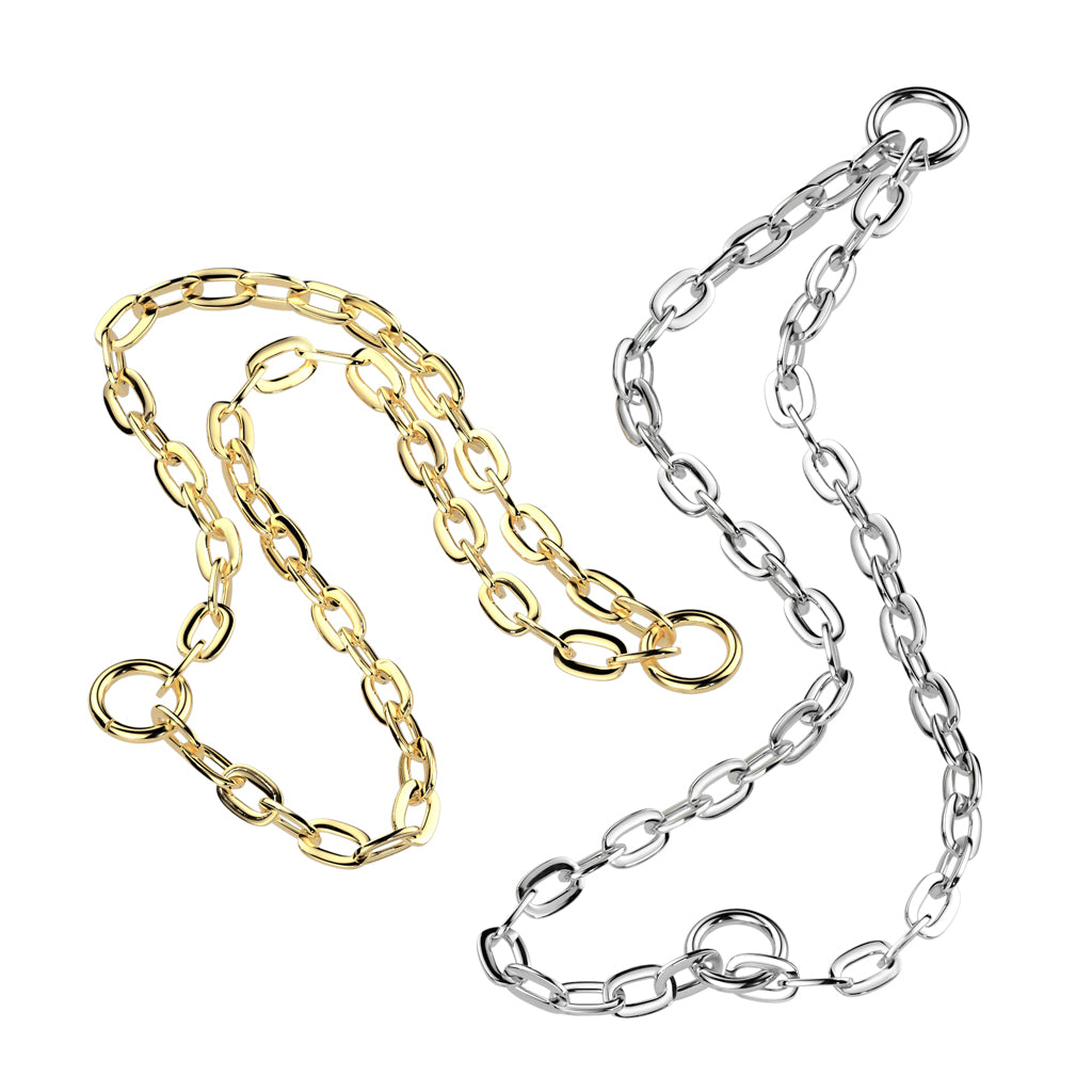 Titanium Connector Double Chain With 2 O-Ring