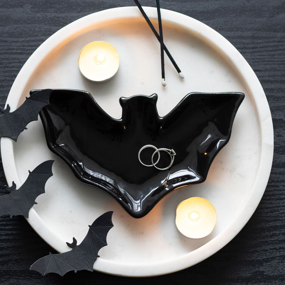 Black Bat Ceramic | Trinket Dish