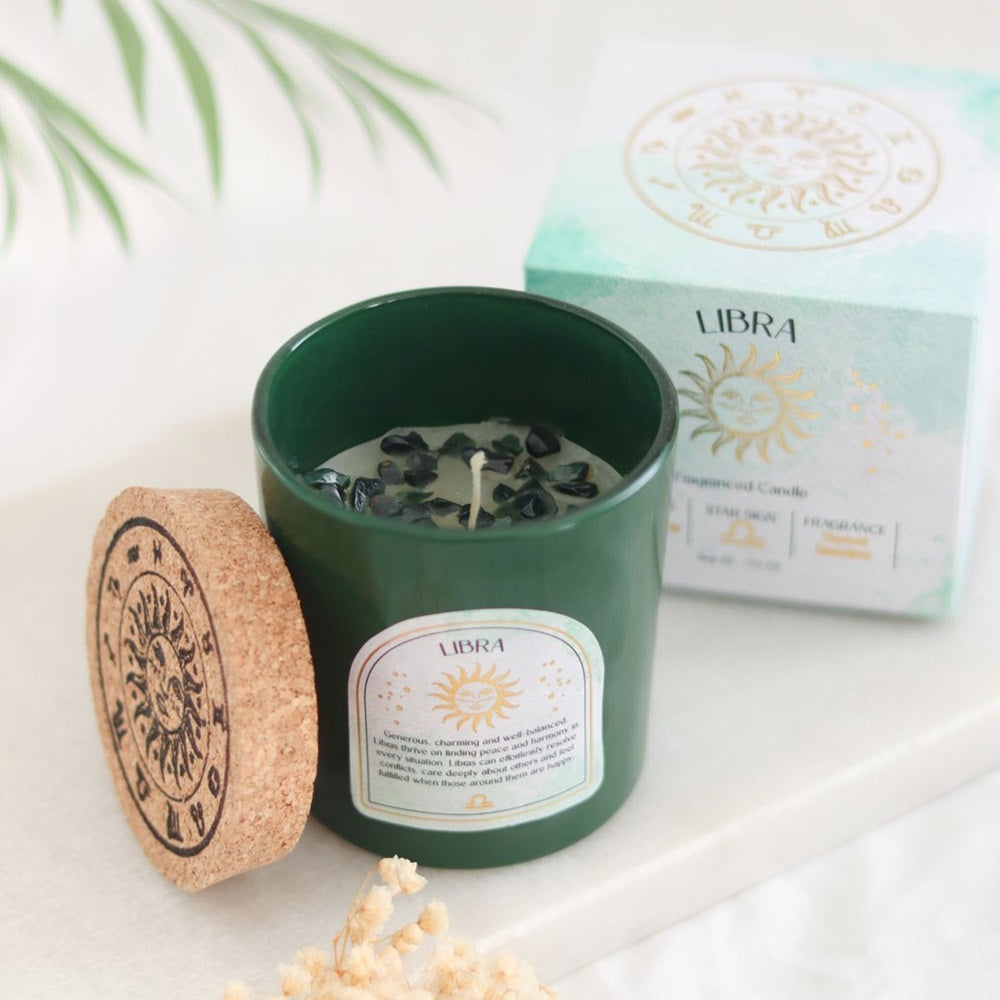 Libra Sweet Jasmine | Gemstone Candle