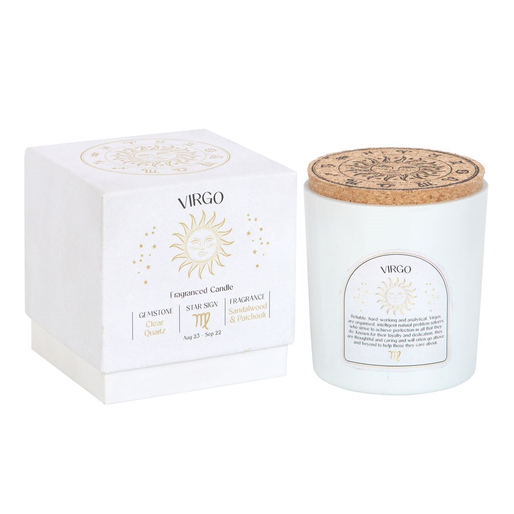 Virgo Sandalwood & Patchouli | Gemstone Candle