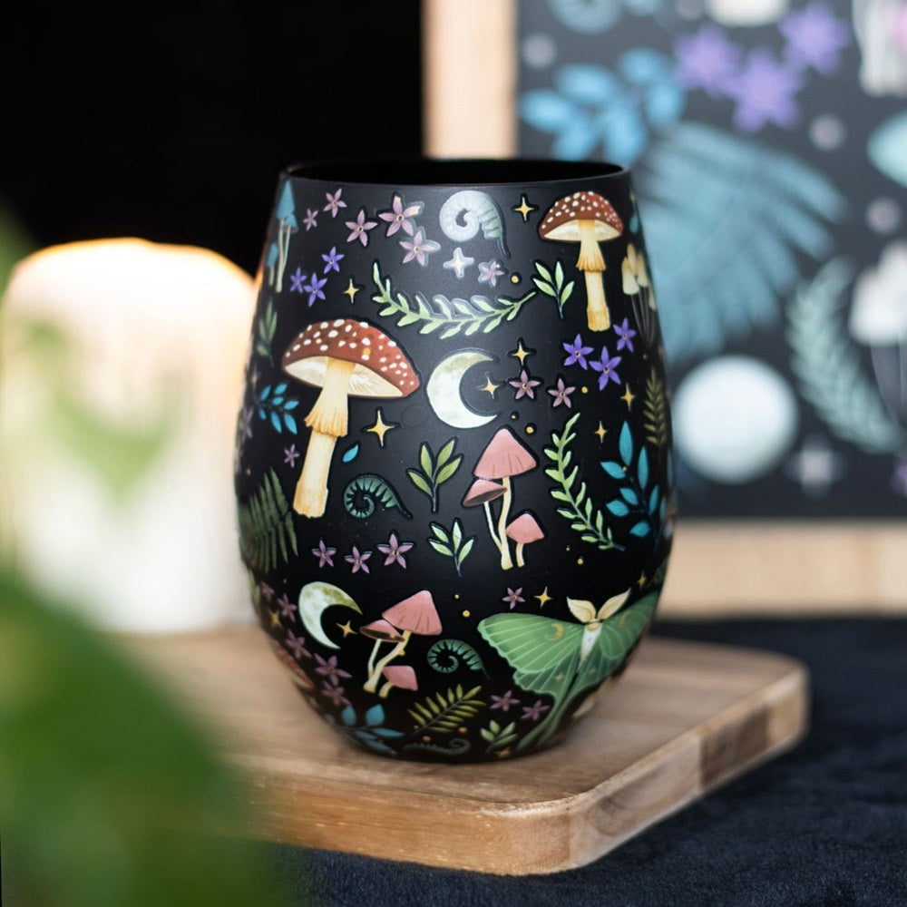 Dark Forest Print | Stemless Glass