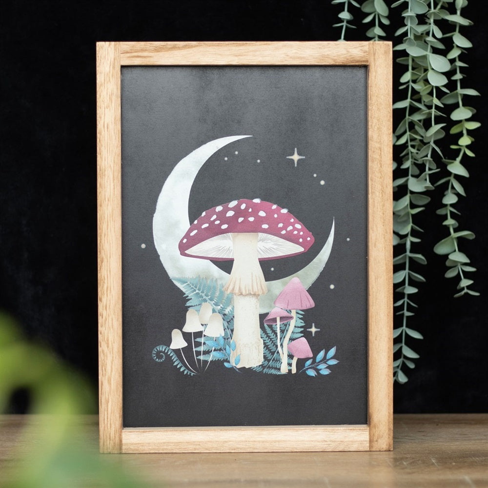 Forest Mushroom Wooden | Framed Wall Art