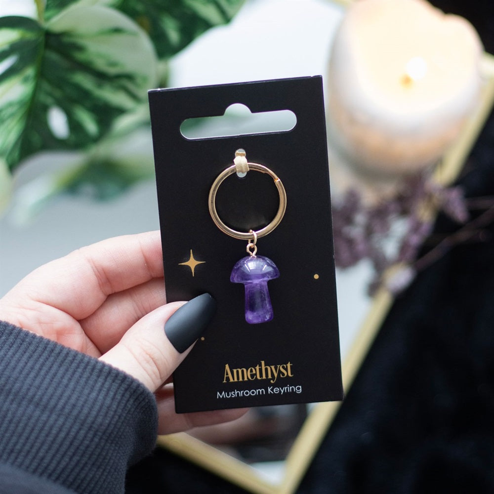 Amethyst Mushroom | Keyring