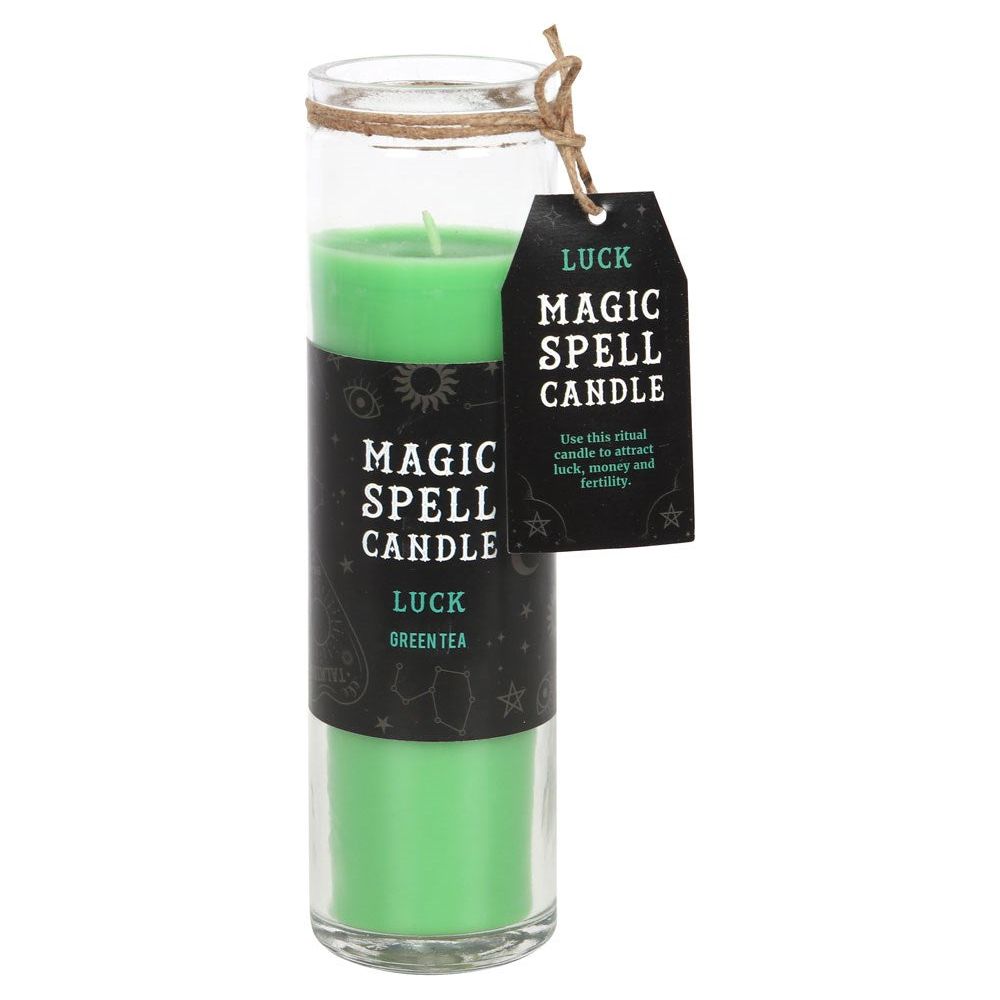 Green Tea 'Luck' Spell | Tube Candle