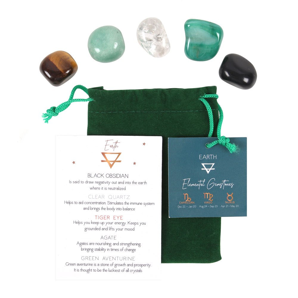 Earth Element Zodiac | Tumble Stone Set