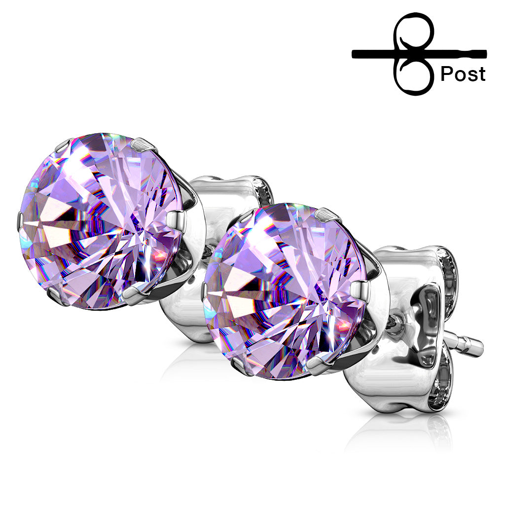 Surgical Steel Ear Studs | Tanzanite