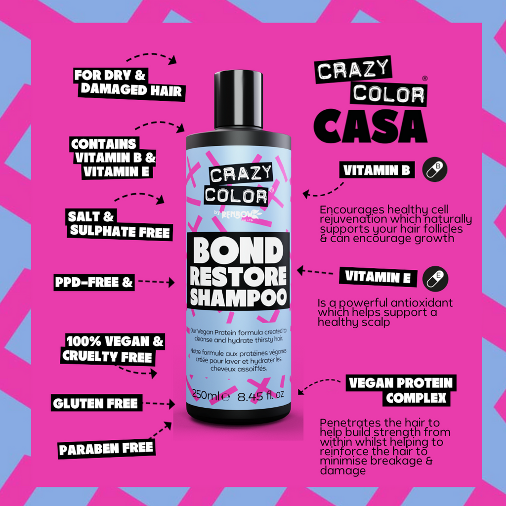 Bond Restore Shampoo – 250ml | Crazy Color
