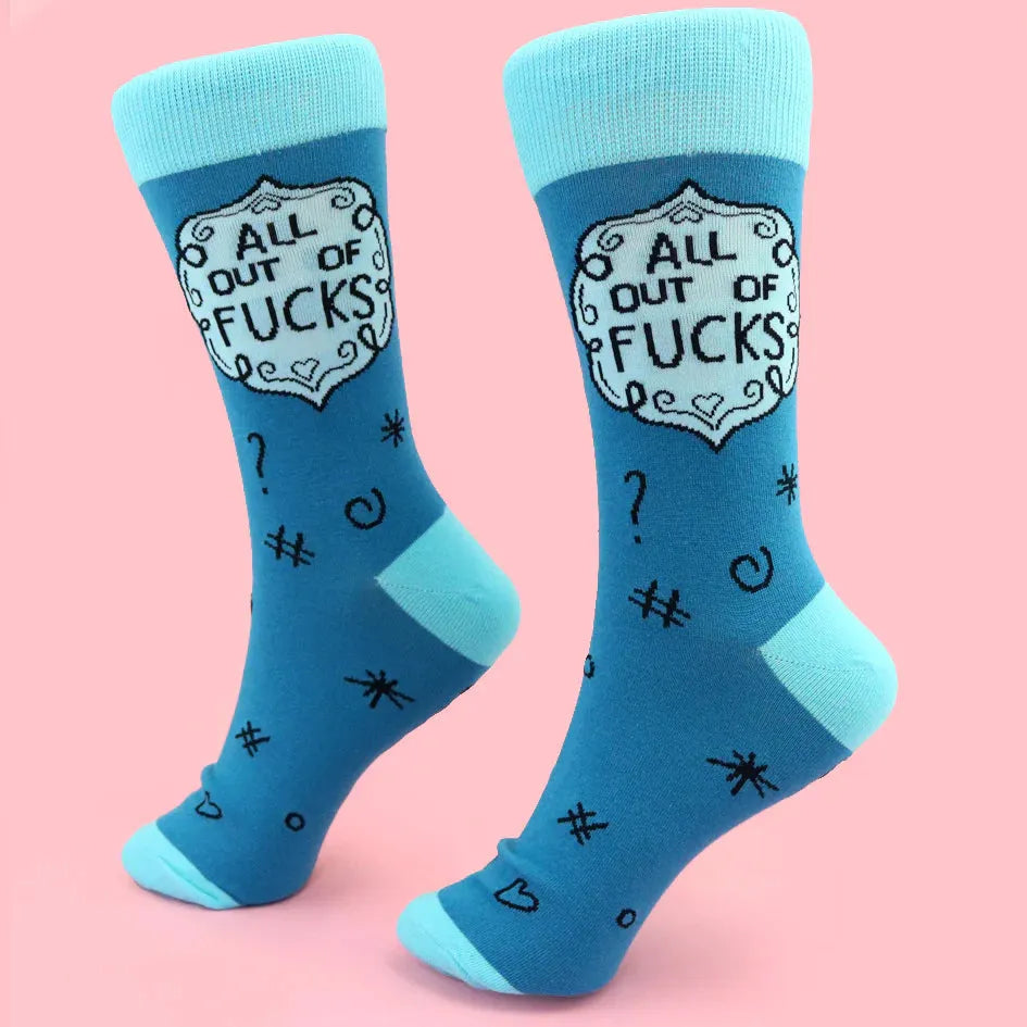 All Out Of Fucks Socks | Jubly Umph