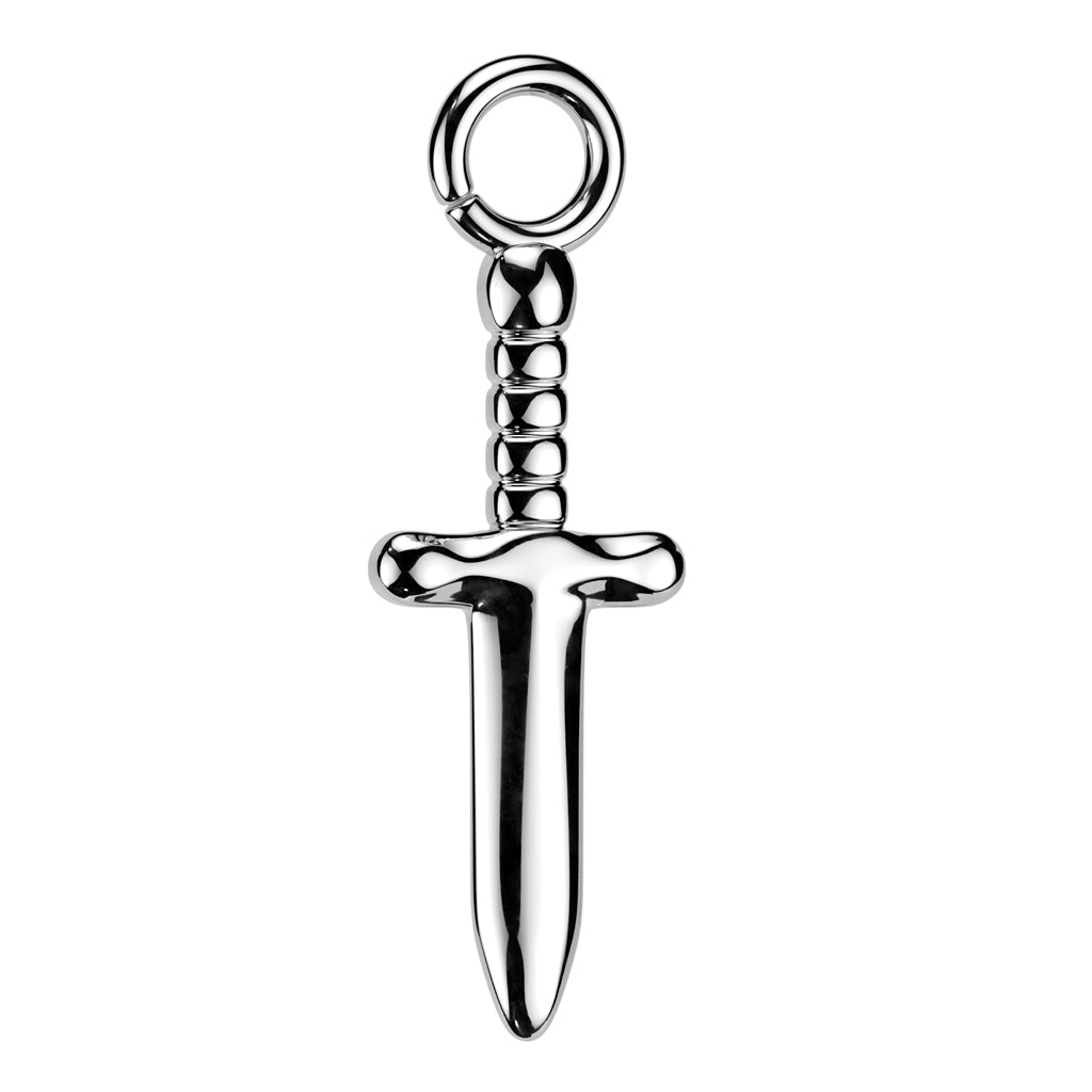 Titanium Dagger Dangle for Hoops, Studs and More