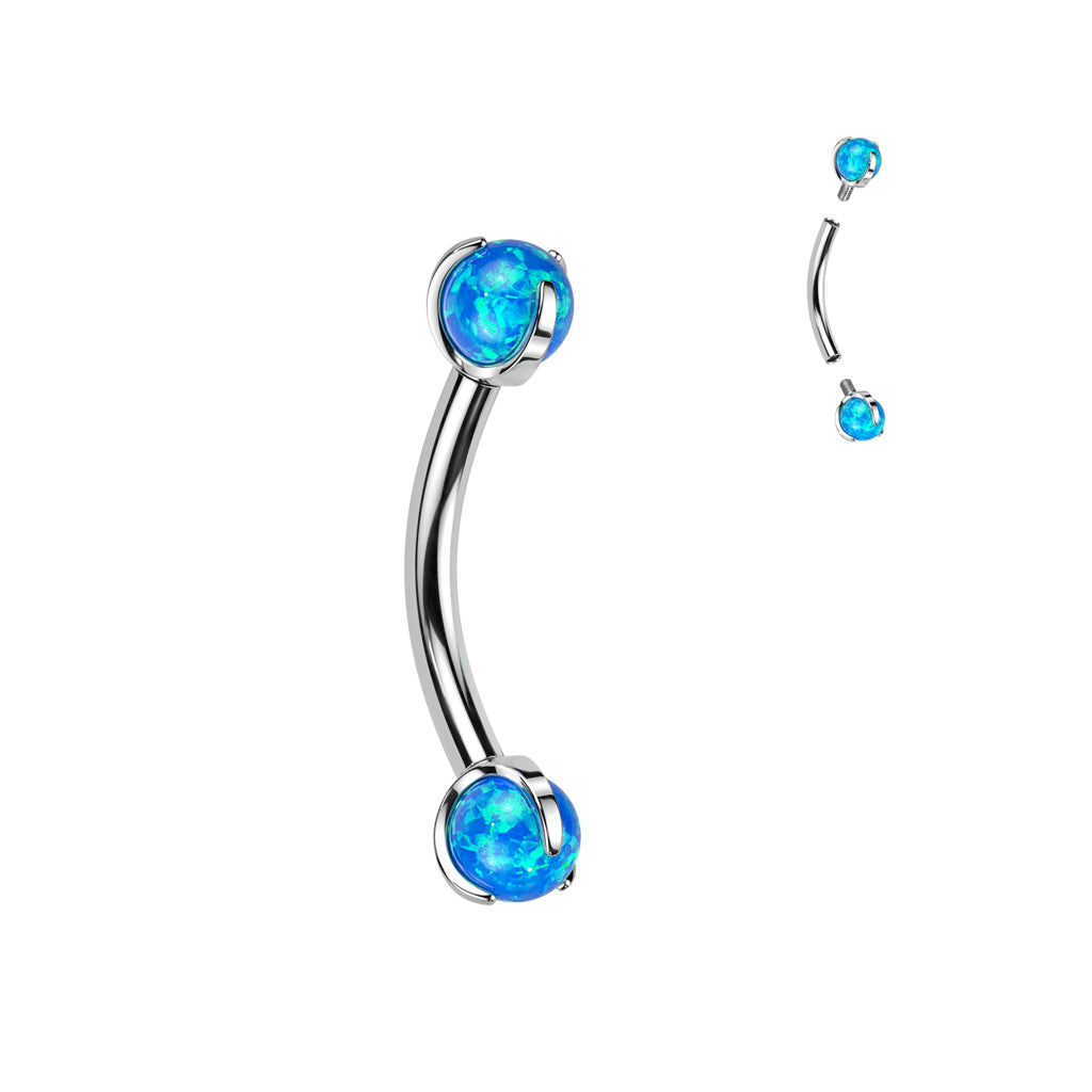 Titanium Curved Barbell | Opal 