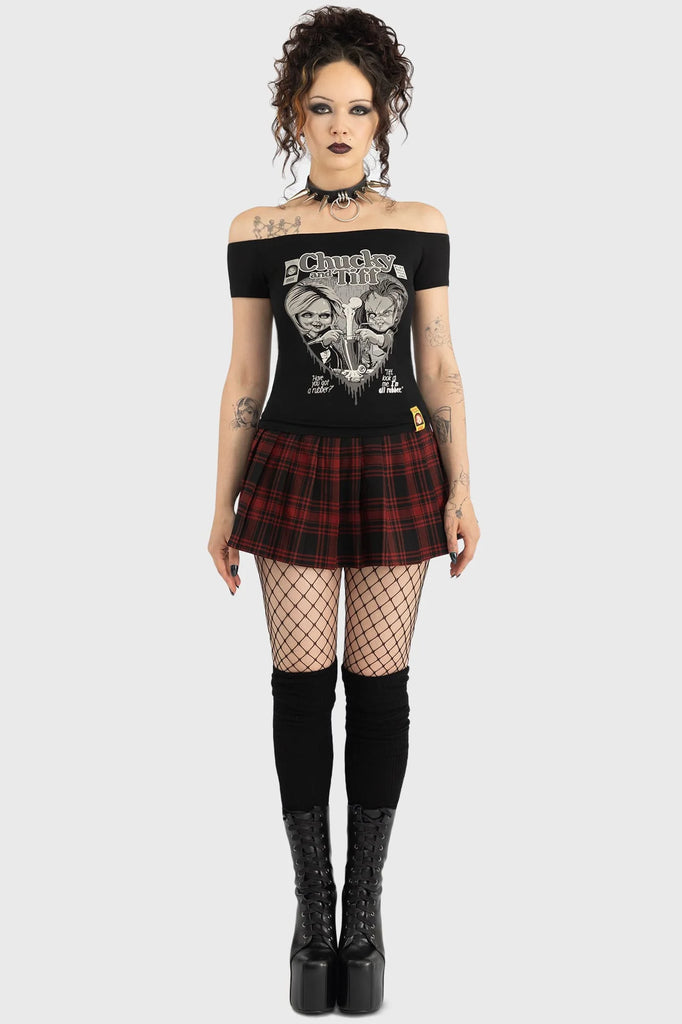 Til Death Do Us Part Bardot Top | Killstar {XL}