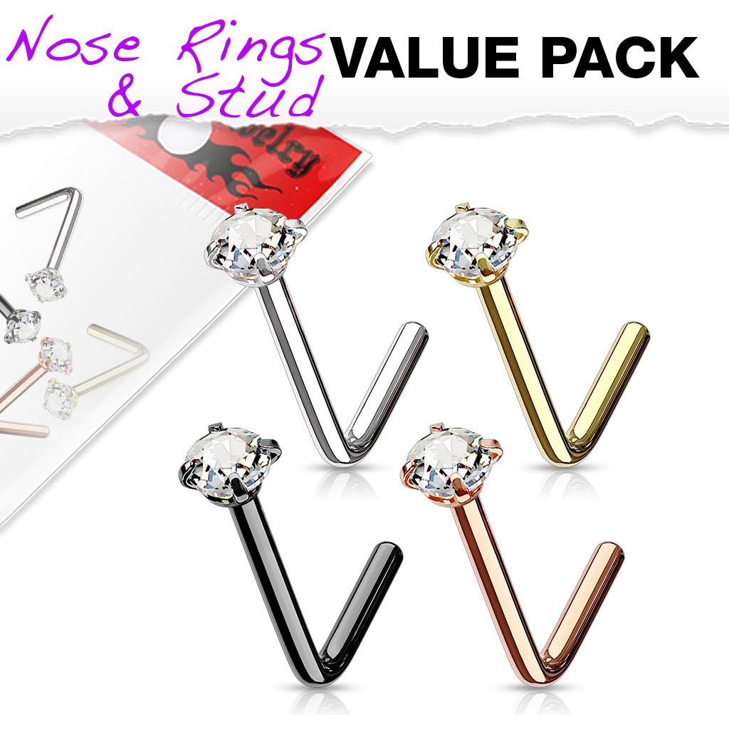 Wefuesd Nose Piercings Nose Rings Double Nose Hoop Ring For Piercing Nose  Hoop, Nose Ring Hoop For Women, Spiral Nose Hoop For Girls, Nostril Piercing  Jewelry Multi-Color M - Walmart.com