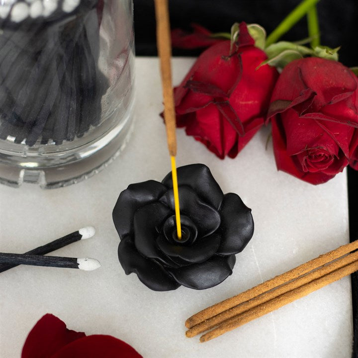 Black Rose Resin | Incense Stick Holder