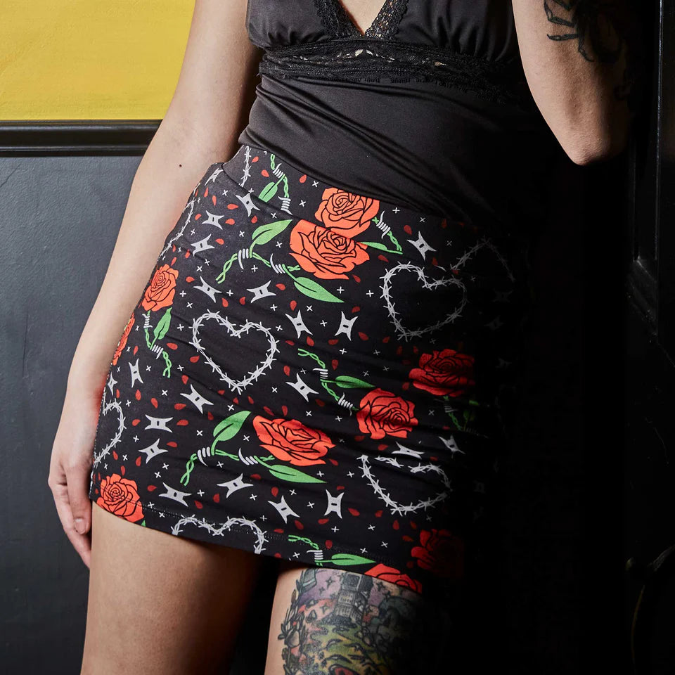 Barbed Wire Love Mini Skirt | Sourpuss {M}