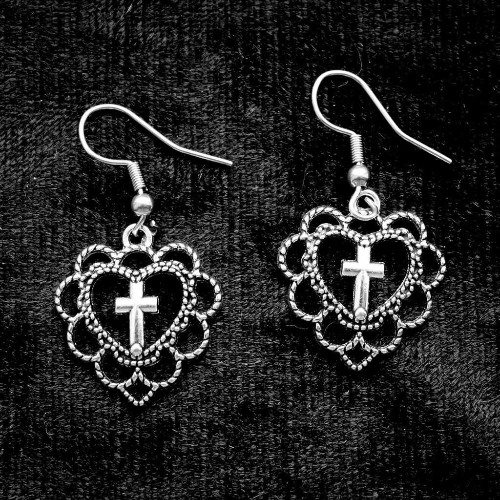 Cross Heart | Earrings