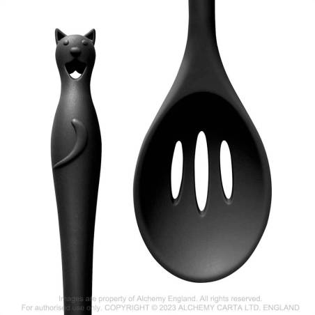 Black Cat Slotted Spoon | Alchemy