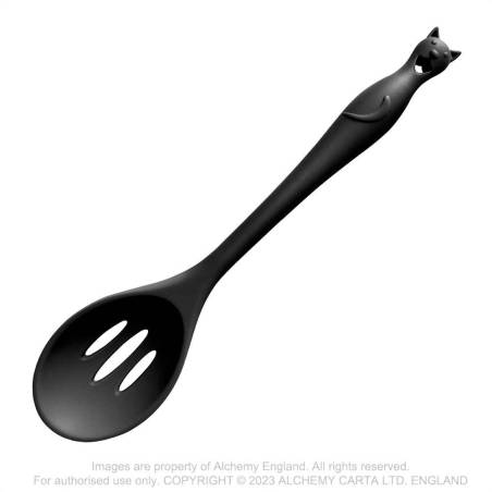 Black Cat Slotted Spoon | Alchemy