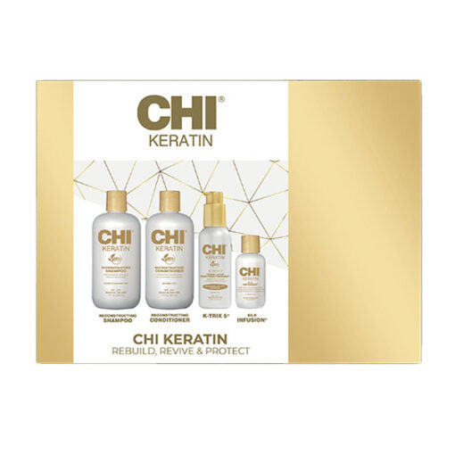 Chi | Keratin Rebuild, Revive & Protect Gift Pack