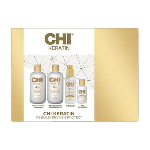 Chi | Keratin Rebuild, Revive & Protect Gift Pack