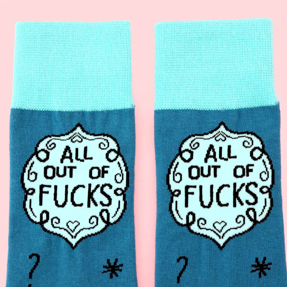 All Out Of Fucks Socks | Jubly Umph