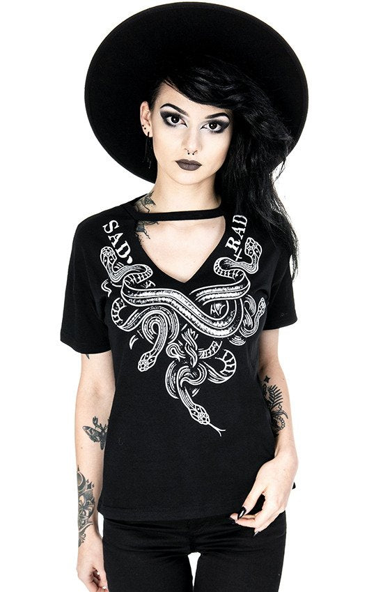 Sad Rad Snake Choker Tee | Restyle {XXXL}