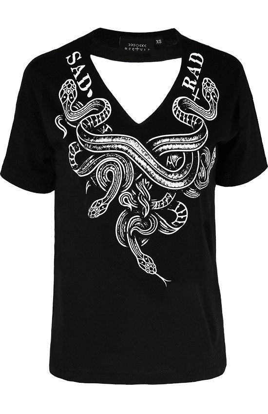 Sad Rad Snake Choker Tee | Restyle {XXXL}